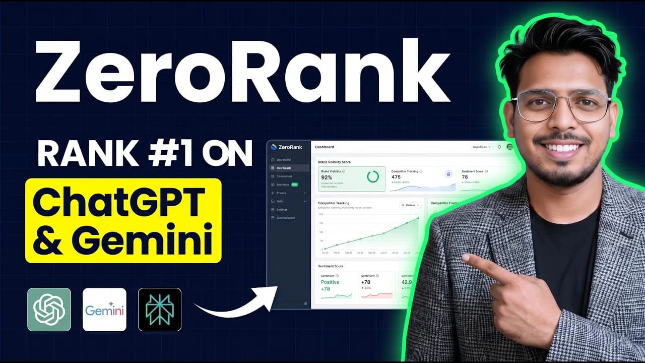 ZeroRank AI Review: Track Your Brand in ChatGPT, Gemini & Perplexity (AI Visibility Tutorial)