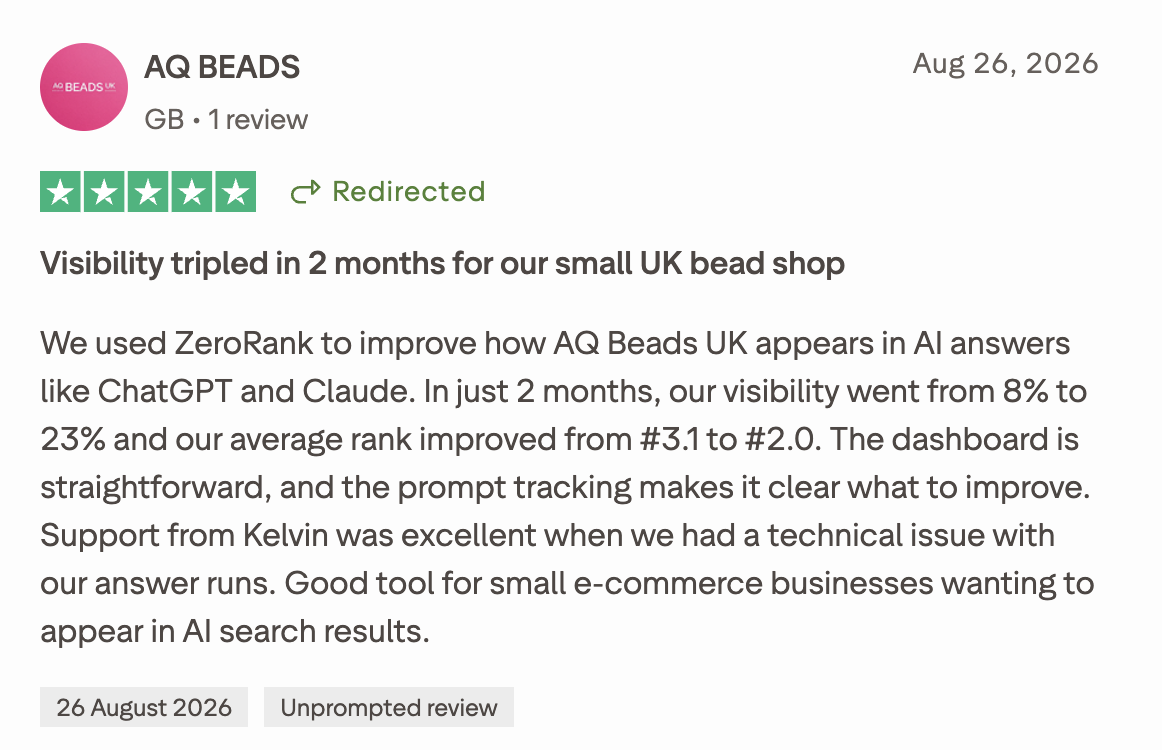 ZeroRank AI review