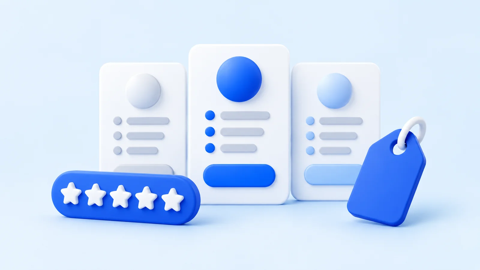 Blue-and-white editorial illustration for a ZeroRank AI search resource