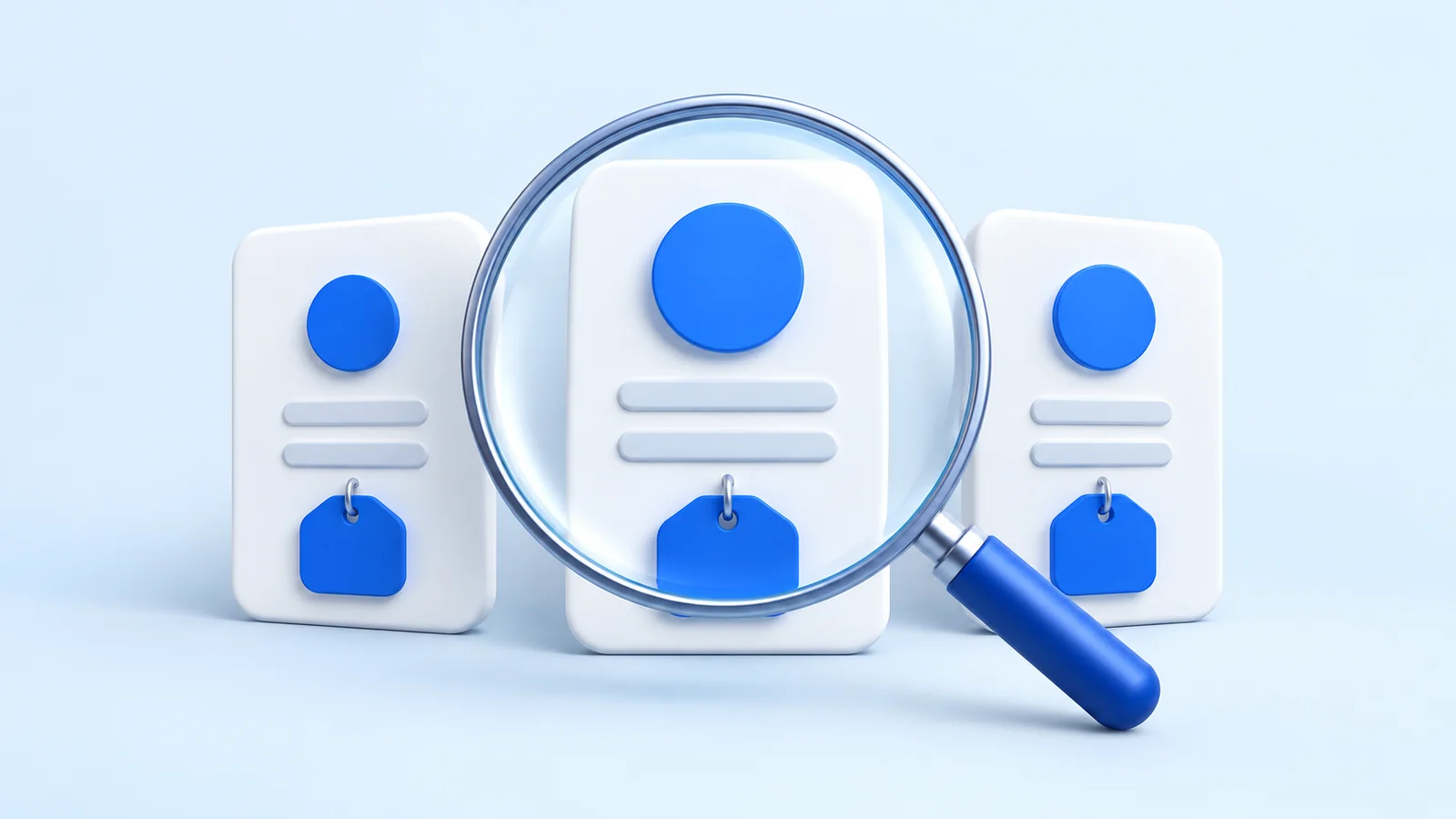 Blue-and-white editorial illustration for a ZeroRank AI search resource